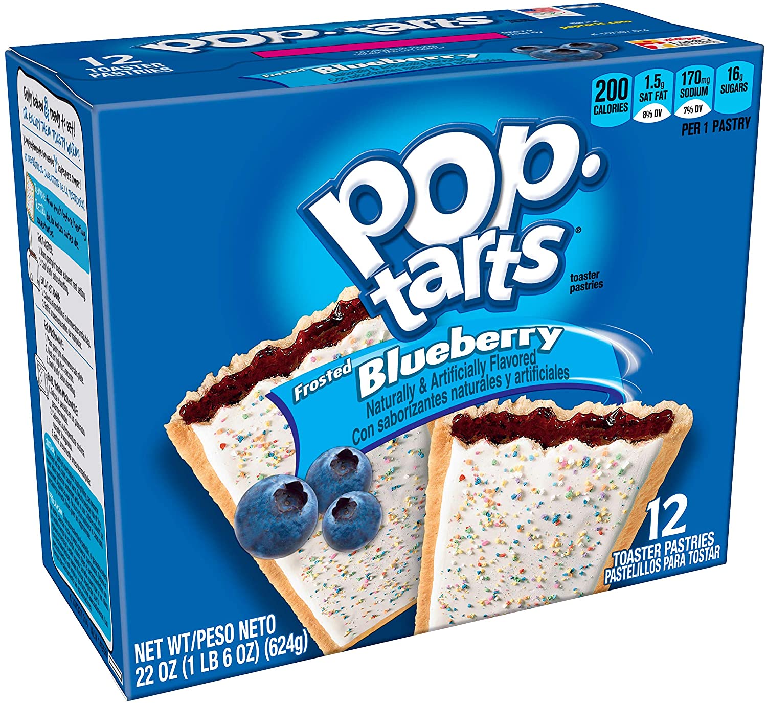 Pop Tarts Frosted blueberry (12 unidades) Pop Tarts Frosted blueberry (12 unidades)