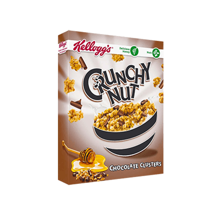 Crunchy nut chocolate clusters