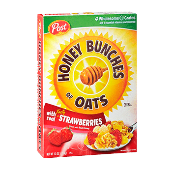 Honey Bunches Oats with strawberry