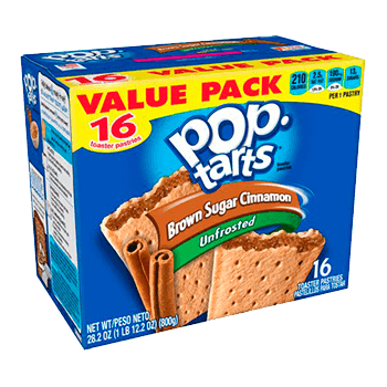 Pop Tarts Brown sugar cinnamon unfrosted (12 unidades)