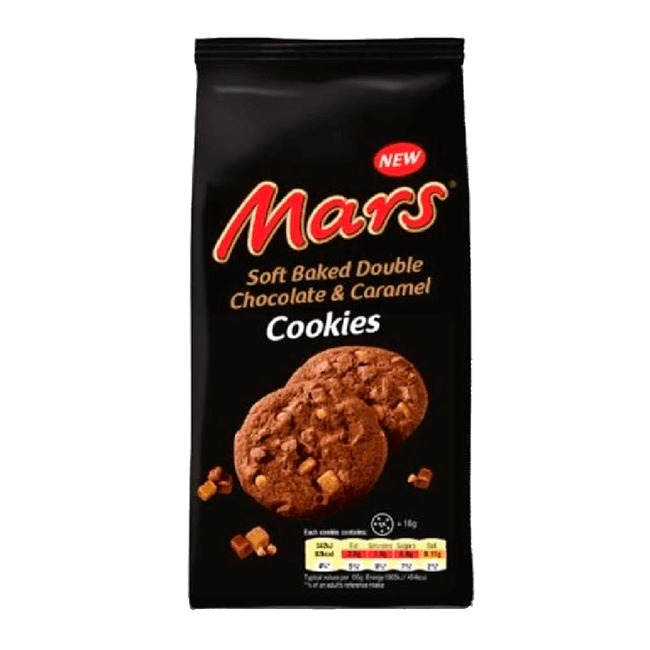 Mars cookies soft baked souble chocolate & caramel Mars cookies soft baked souble chocolate & caramel