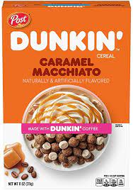 Dunkin cereal caramel macchiato